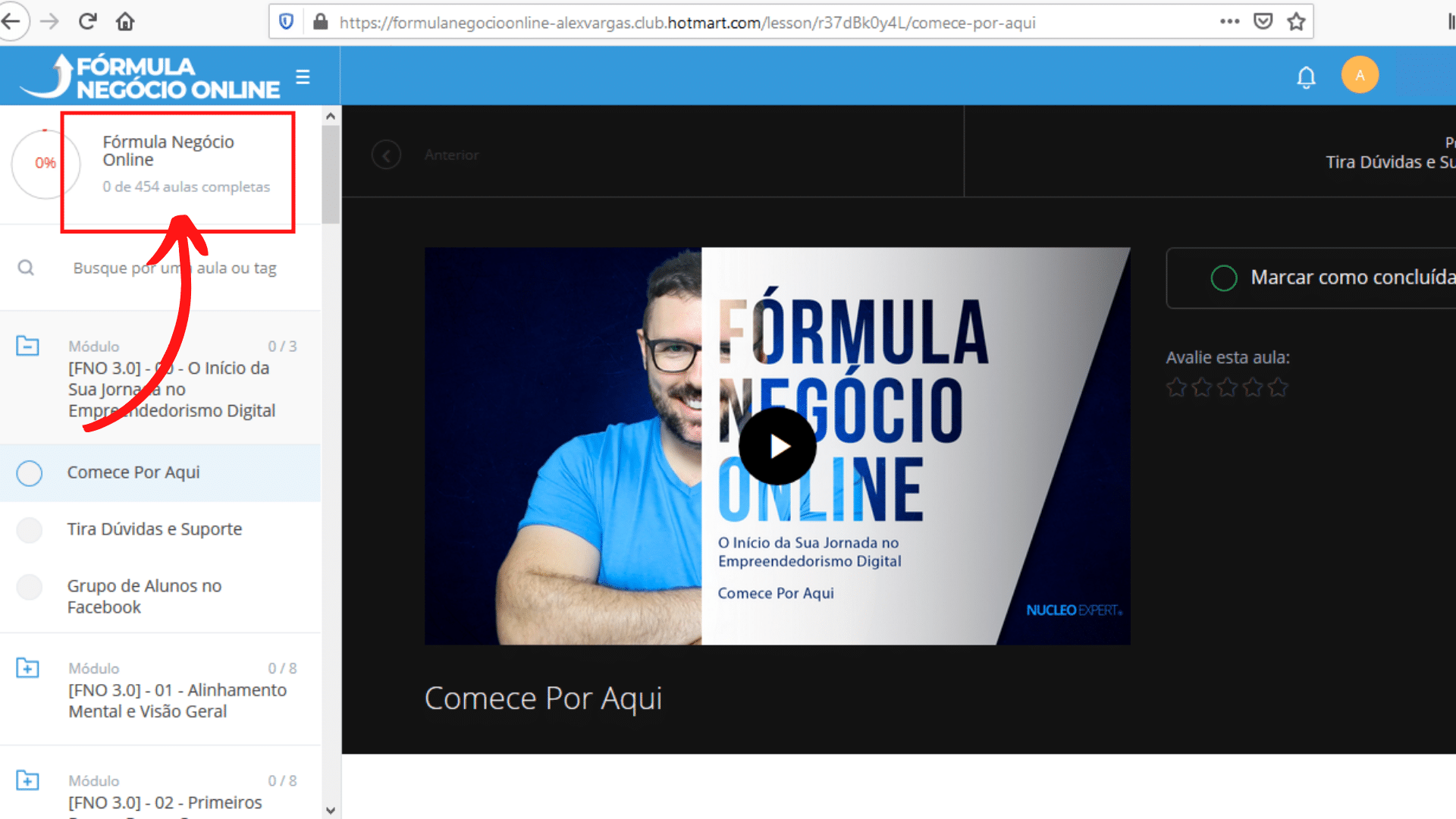 fórmula negócio online